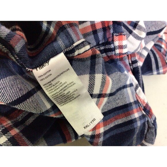 Tilley Plaid Flannel Shirt Button Front Womens 2XL - Picture 5 of 9
